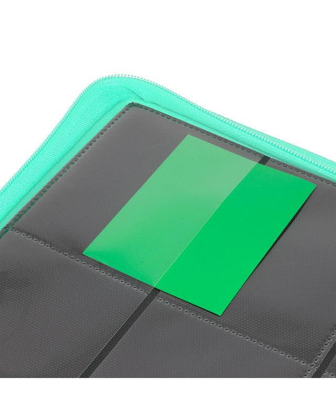 Collector's Series 12 Pocket Zip Trading Card Binder - TURQUOISE - Groovy Collectables