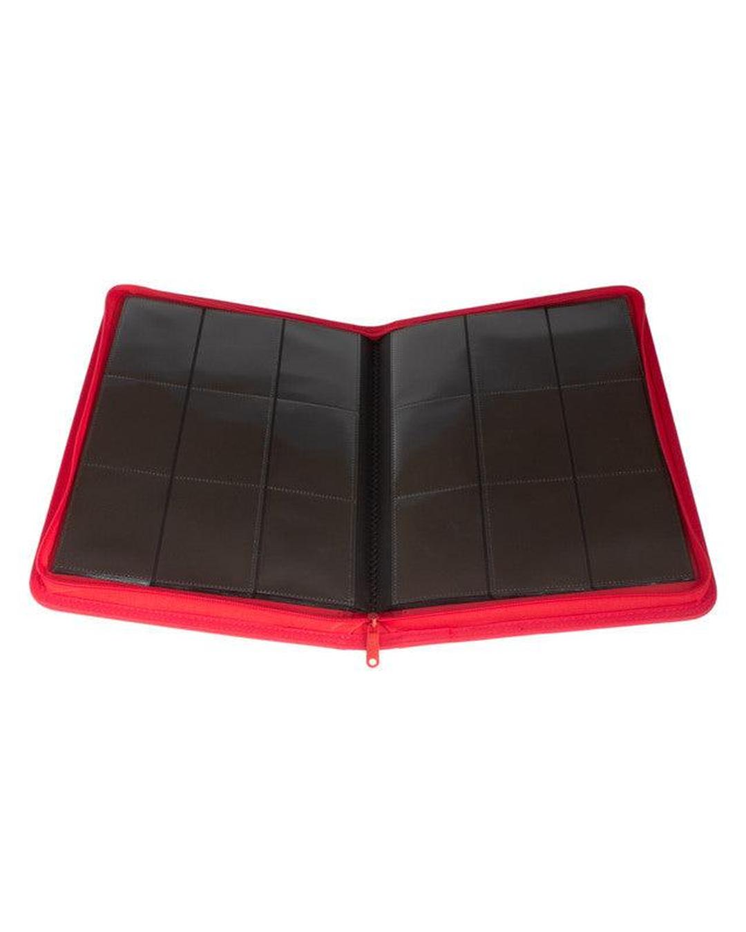 Collector's Series 9 Pocket Zip Trading Card Binder - RED - Groovy Collectables