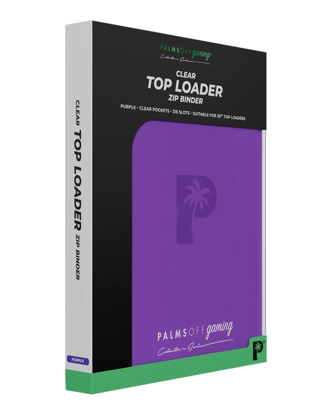 Collector's Series Top Loader Zip Binder - CLEAR - Purple