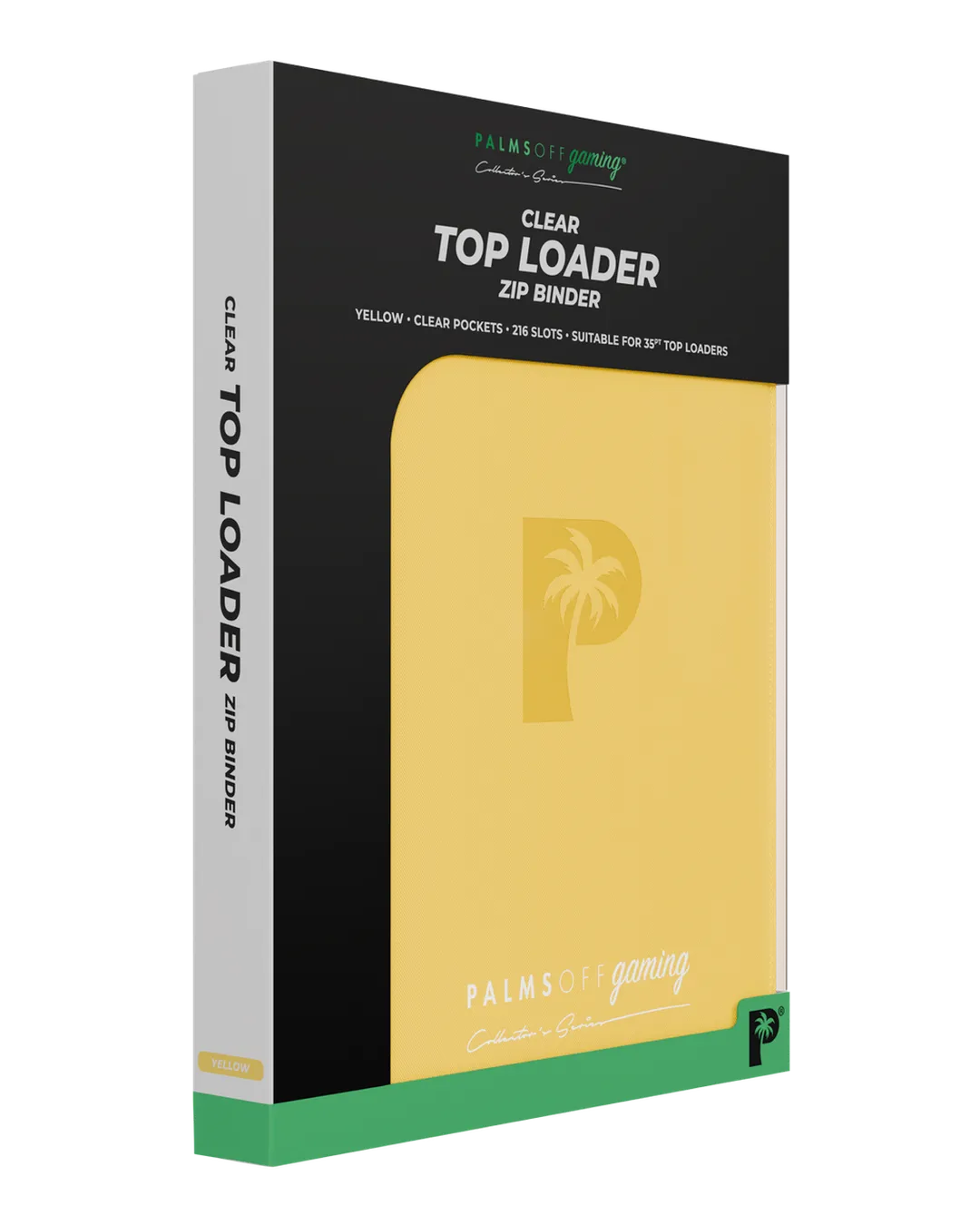Collector's Series Top Loader Zip Binder - CLEAR - Yellow