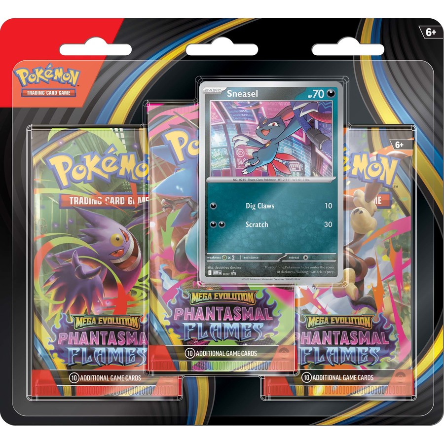Pokemon TCG - Mega Evolution  Phantasmal Flames 3 Pack Blister