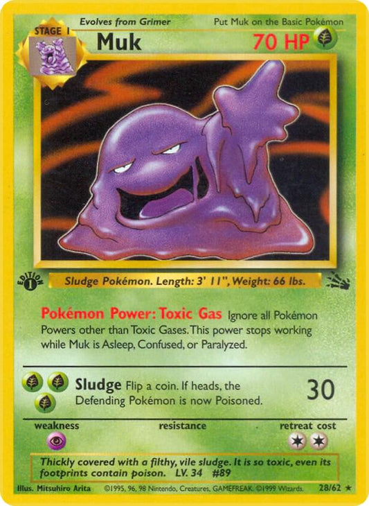 PSA 9 - 1999 Pokemon Fossil #28 Muk (28)
