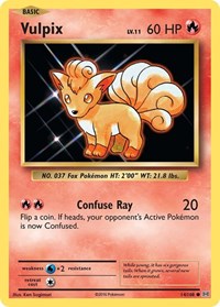 Vulpix 14/108 - (XY - Evolutions) (Common) Reverse Holofoil