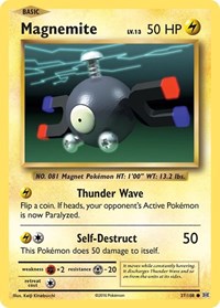 Magnemite 37/108 - (XY - Evolutions) (Common) Reverse Holofoil