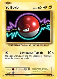 Voltorb 39/108 - (XY - Evolutions) (Common) Reverse Holofoil