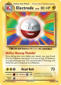 Electrode 40/108 - (XY - Evolutions) (Rare) Normal