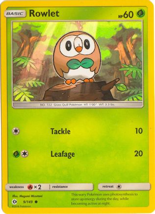 Rowlet 009/149  - Holofoil Miscellaneous Cards & Products - Promo