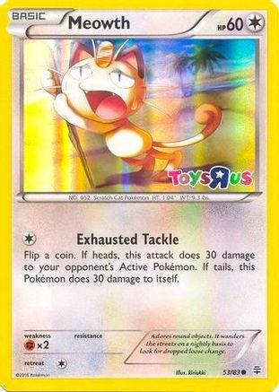 Meowth 053/83  - Holofoil Miscellaneous Cards & Products - Promo