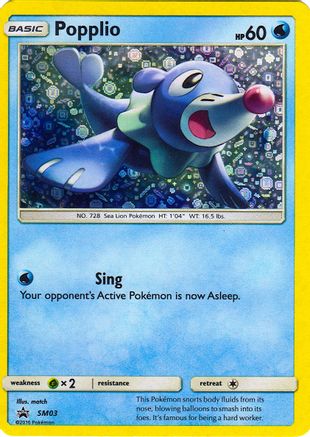 Popplio SM03  - Holofoil Miscellaneous Cards & Products - Promo