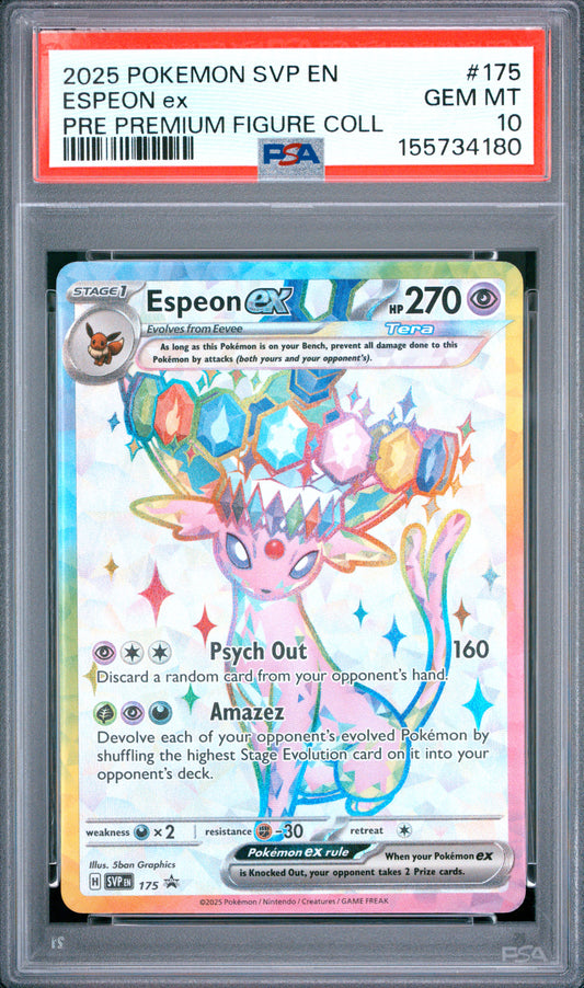 PSA 10 - 2023 Pokemon SV: Scarlet & Violet Promo Cards #175 Espeon ex