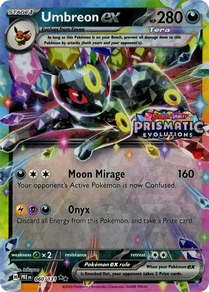 Umbreon ex 060/131 - Prismatic Evolutions Surprise Box Promo (Sealed)