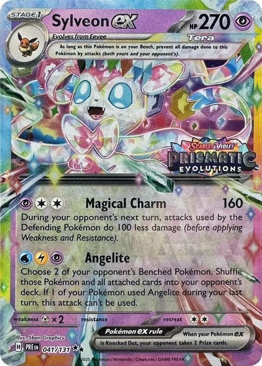 Sylveon ex 041/131 - Prismatic Evolutions Surprise Box Promo (Sealed)