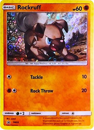 Rockruff SM06  - Holofoil Miscellaneous Cards & Products - Promo