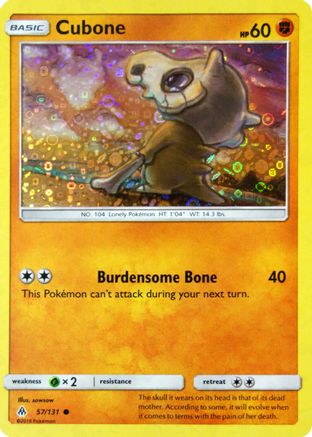 Cubone 057/131  - Holofoil Miscellaneous Cards & Products - Promo