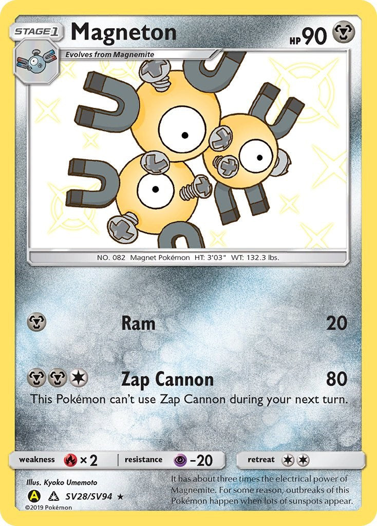 PSA 10 - 2019 Pokemon Hidden Fates: Shiny Vault #SV28 Magneton