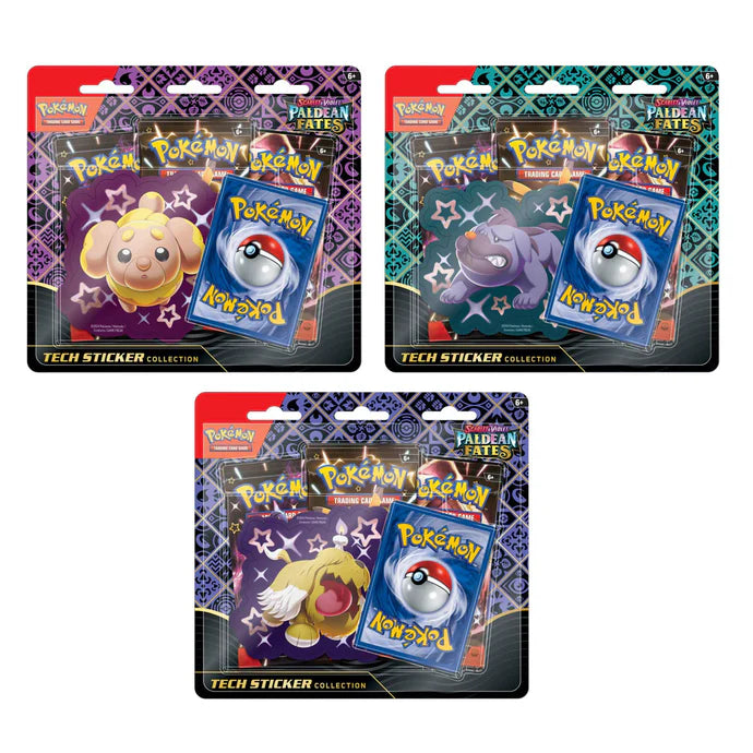 Pokemon TCG Scarlet & Violet Paldean Fates Tech Sticker Blister
