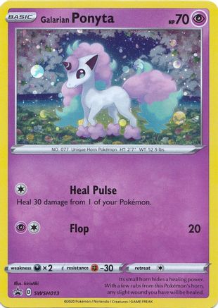 Galarian Ponyta SWSH013  - Holofoil SWSH Sword & Shield Promo Cards - Promo