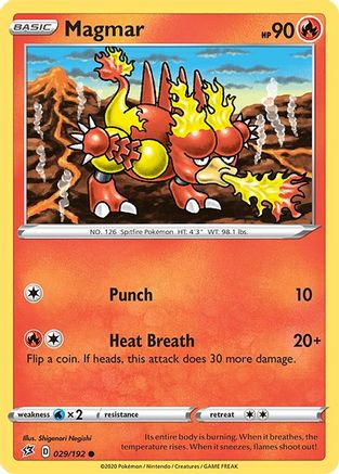 Magmar 029/192  SWSH02 Rebel Clash - Common
