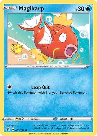 Magikarp 039/192  - Reverse Holofoil SWSH02 Rebel Clash - Common