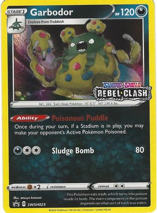 Garbodor SWSH025  - Holofoil SWSH Sword & Shield Promo Cards - Promo