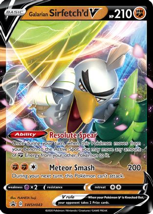 Galarian Sirfetch'd V SWSH043  - Holofoil SWSH Sword & Shield Promo Cards - Promo