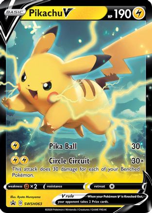 Pikachu V SWSH063  - Holofoil SWSH Sword & Shield Promo Cards - Promo