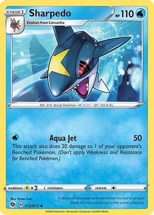 Sharpedo 012/73  Champions Path - Uncommon