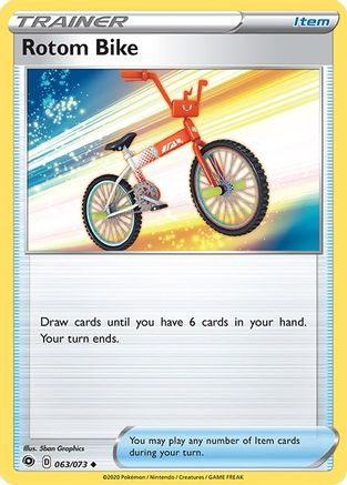Rotom Bike 063/73  - Reverse Holofoil Champions Path - Uncommon