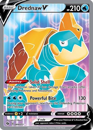 Drednaw V (Full Art) 069/73  - Holofoil Champions Path - Ultra Rare