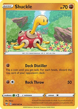 Shuckle 085/185  - Reverse Holofoil SWSH04 Vivid Voltage - Uncommon