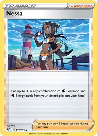 Nessa 157/185  - Reverse Holofoil SWSH04 Vivid Voltage - Uncommon