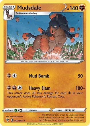 Mudsdale 097/185  SWSH04 Vivid Voltage - Rare
