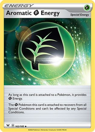 Aromatic Grass Energy 162/185  - Reverse Holofoil SWSH04 Vivid Voltage - Uncommon