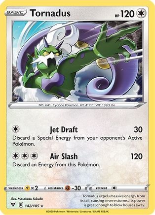 Tornadus 142/185  - Holofoil SWSH04 Vivid Voltage - Holo Rare