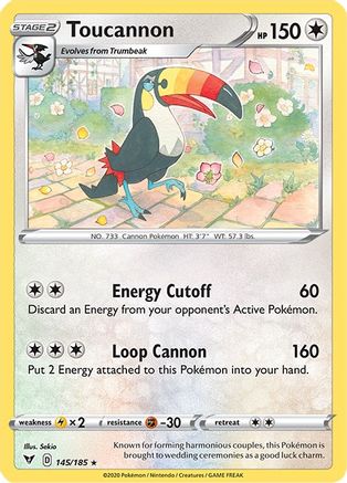 Toucannon 145/185  SWSH04 Vivid Voltage - Rare