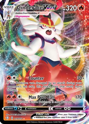 Cinderace VMAX 019/072  - Holofoil Shining Fates - Ultra Rare