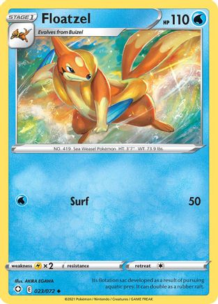 Floatzel 023/072  Shining Fates - Uncommon