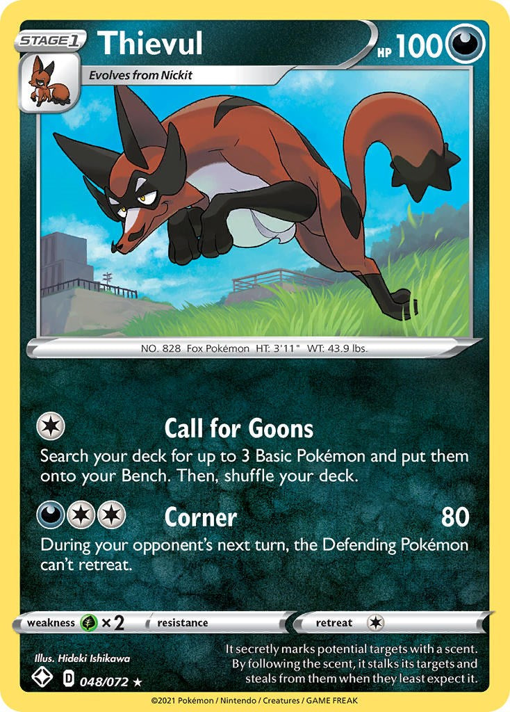 Thievul 048/072 - (Shining Fates) (Holo Rare) Holofoil