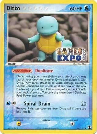 Ditto (Squirtle) 064/113  Miscellaneous Cards & Products - Promo