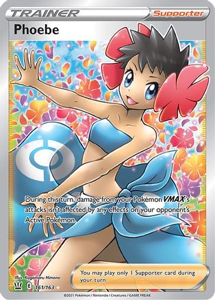 Phoebe (Full Art) 161/163  - Holofoil SWSH05 Battle Styles - Ultra Rare