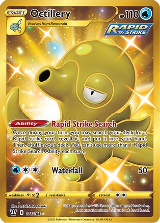 Octillery (Secret) 178/163  - Holofoil SWSH05 Battle Styles - Secret Rare