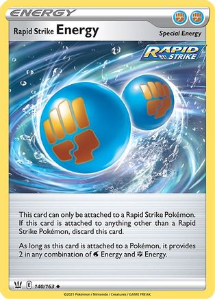 Rapid Strike Energy 140/163  SWSH05 Battle Styles - Uncommon