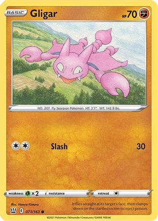 Gligar 071/163  SWSH05 Battle Styles - Common