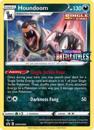 Houndoom SWSH090  - Holofoil SWSH Sword & Shield Promo Cards - Promo