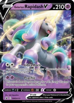 Galarian Rapidash V SWSH111  - Holofoil SWSH Sword & Shield Promo Cards - Promo