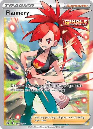Flannery (Full Art) 191/198  - Holofoil SWSH06 Chilling Reign - Ultra Rare