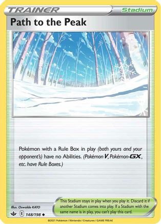 Path to the Peak 148/198  - Reverse Holofoil SWSH06 Chilling Reign - Uncommon