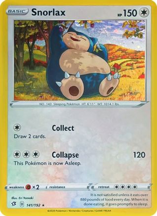 Snorlax 141/192  - Holofoil Miscellaneous Cards & Products - Promo