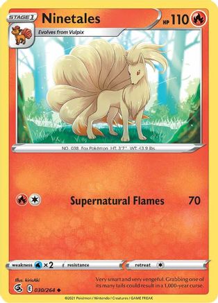 Ninetales (30) 030/264  SWSH08 Fusion Strike - Uncommon