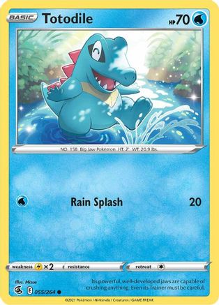 Totodile 055/264  SWSH08 Fusion Strike - Common